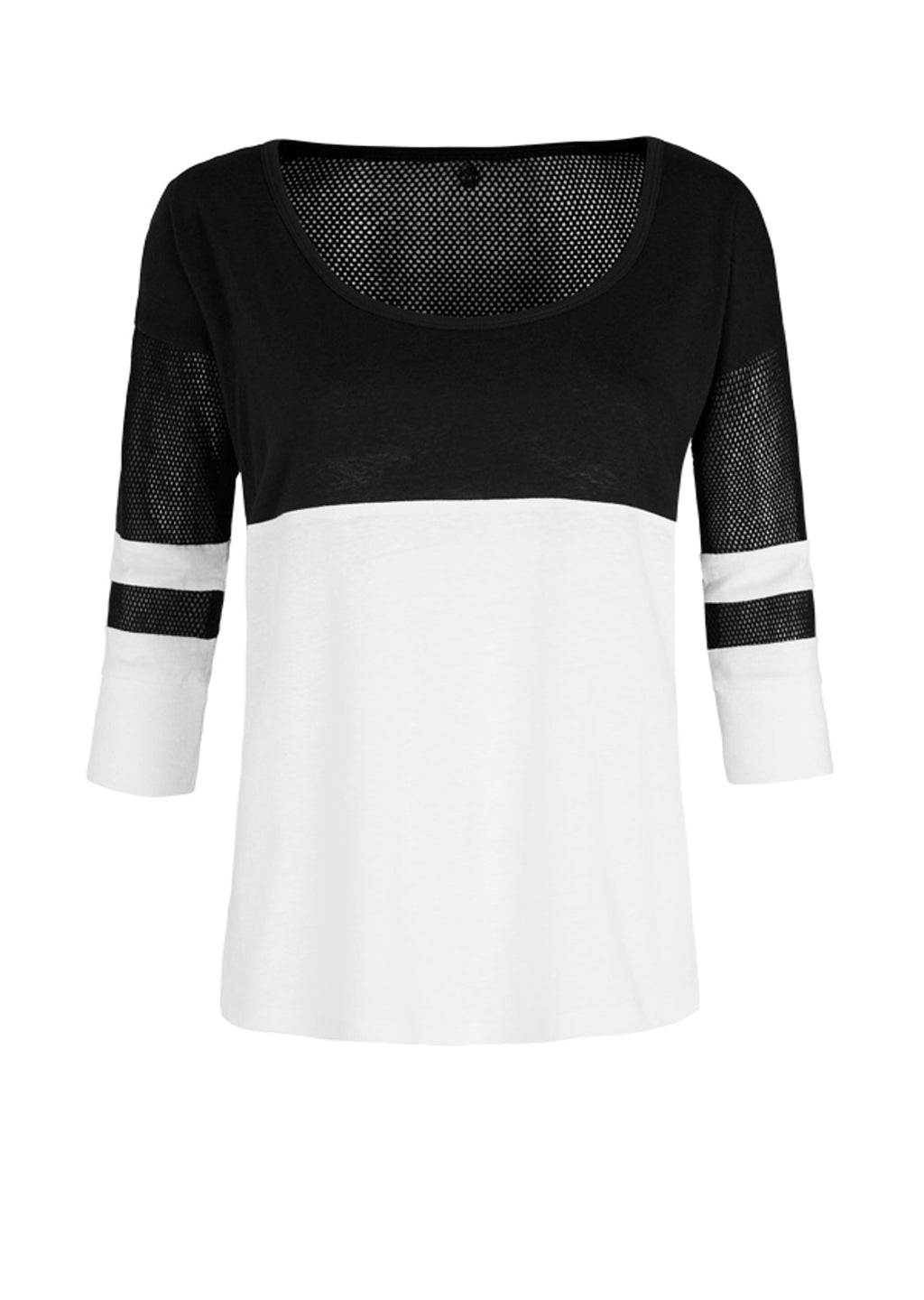 Baseball Cropped Slv Top