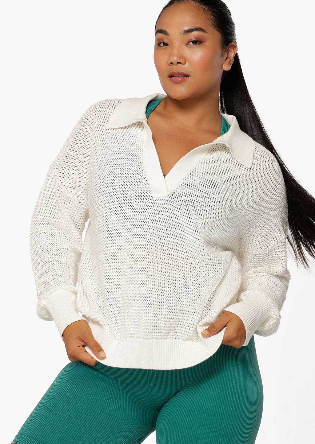Bay Open Weave Sweat