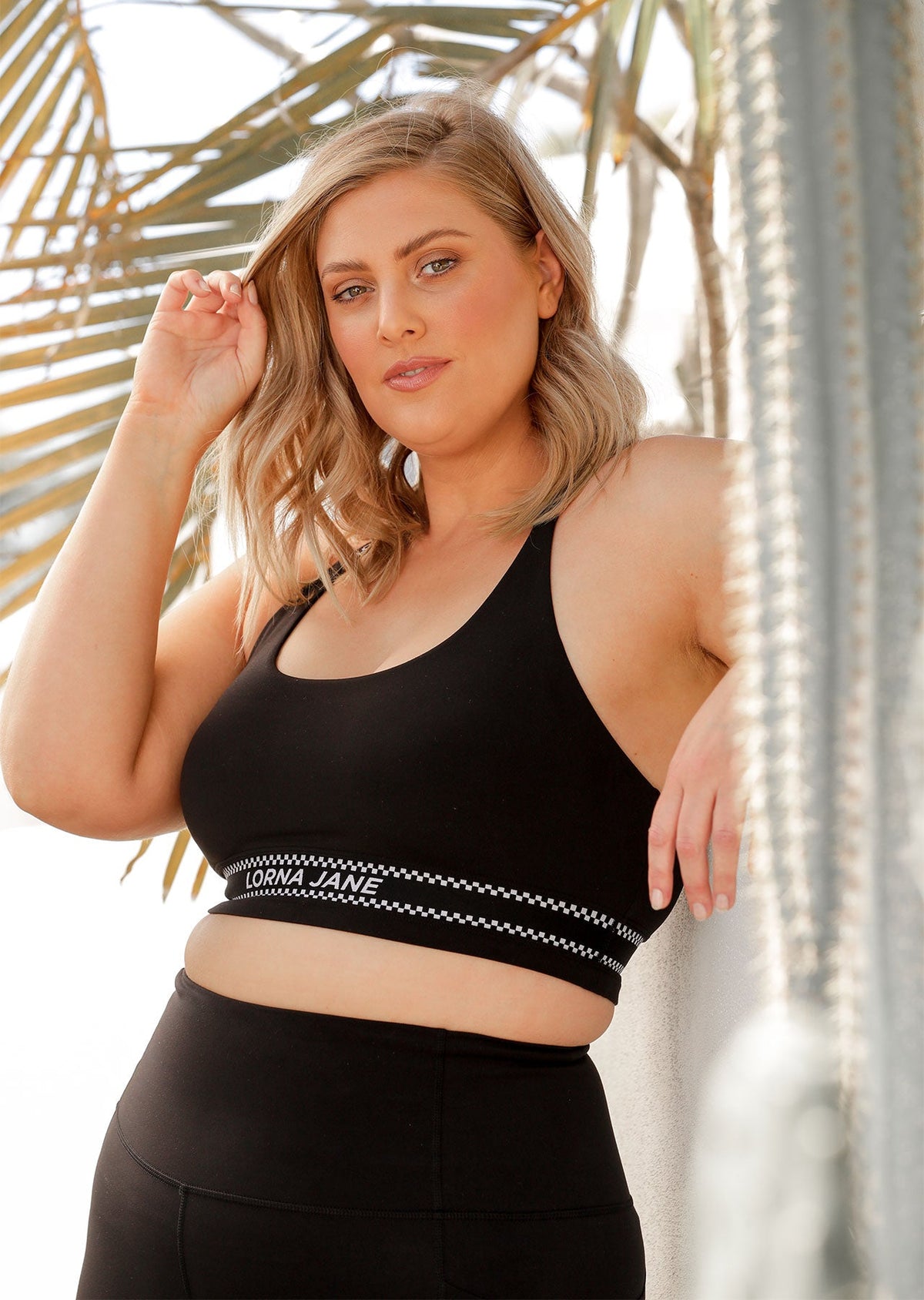 Checked Out Sports Bra