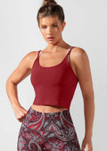 Cherry Cropped Excel Tank