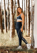 Contrast Stitch Racer Ankle Biter Leggings