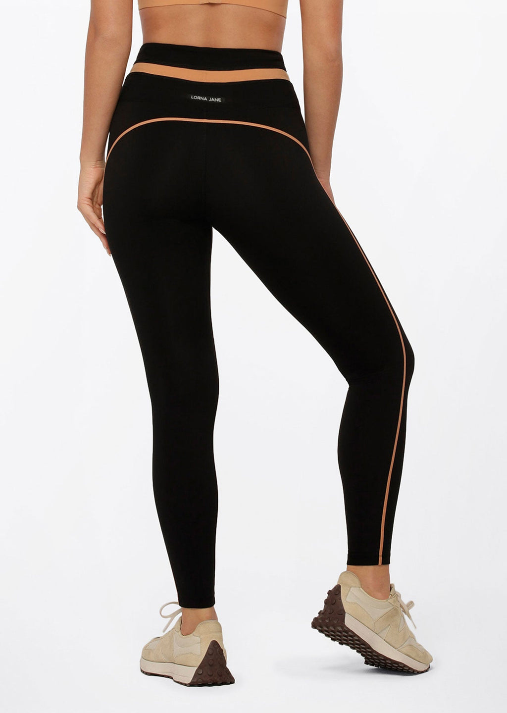 Contrast Racer Full Length Leggings