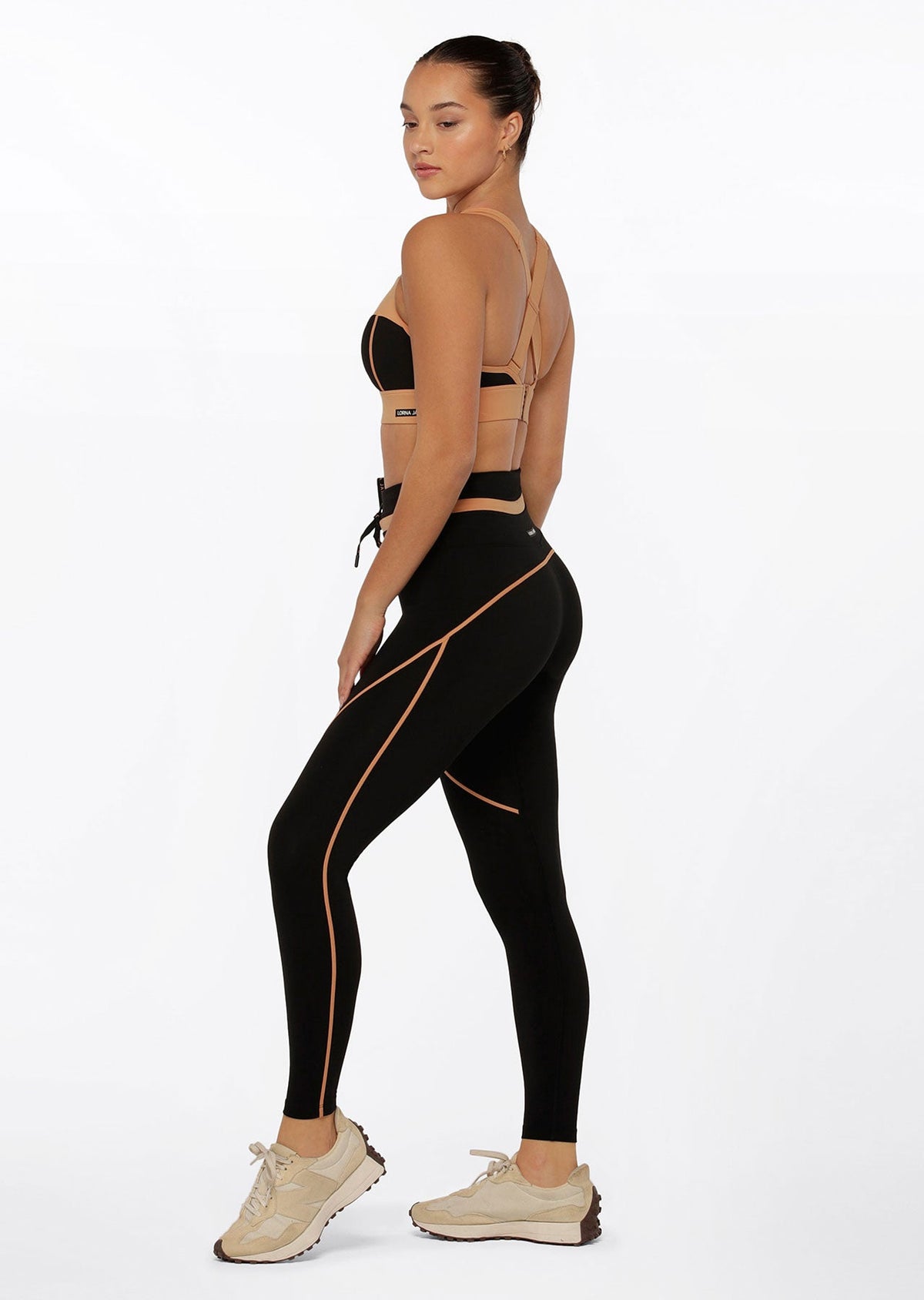 Contrast Racer Full Length Leggings