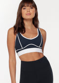 Contrast Racer Sports Bra