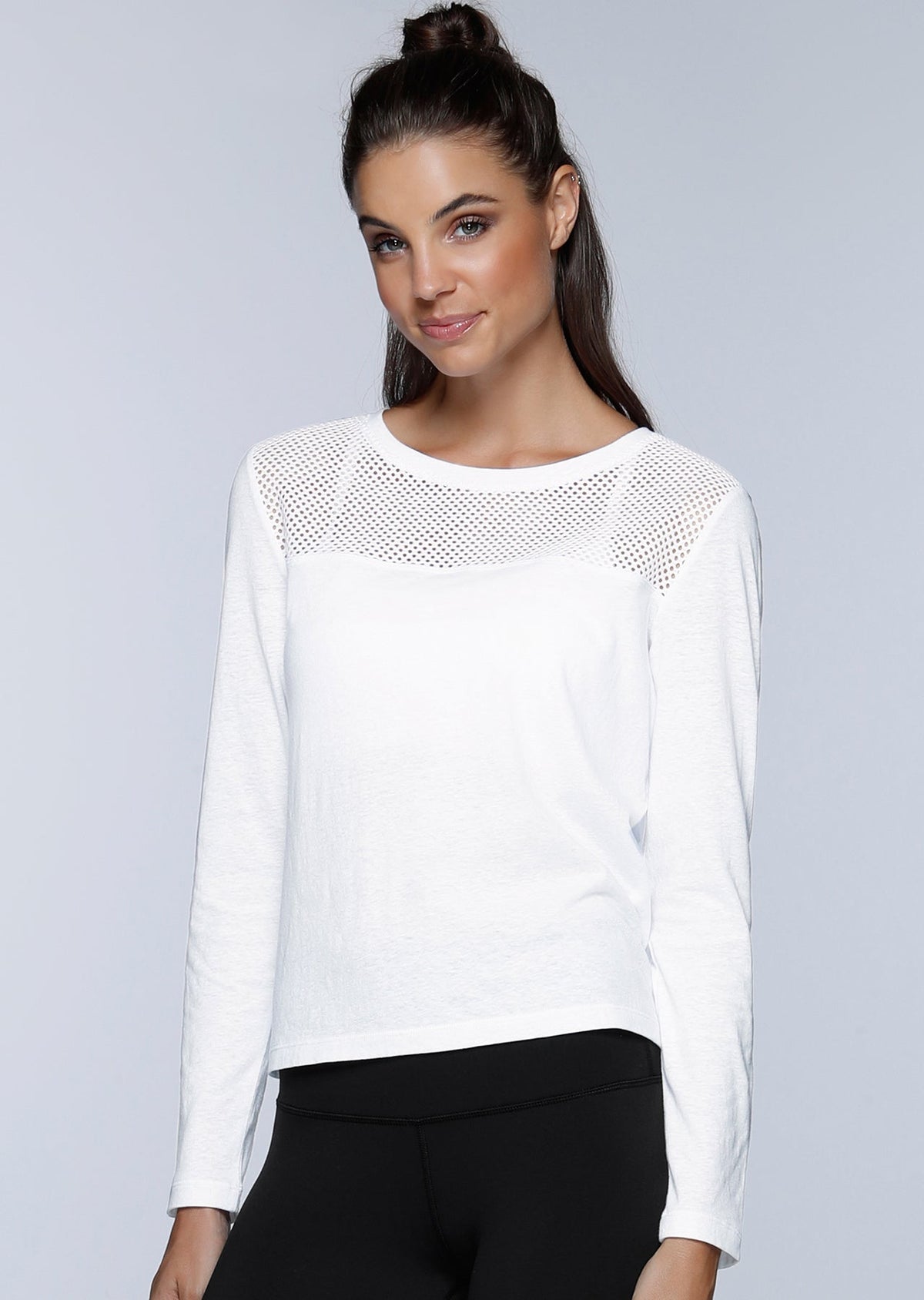 Crossover Cropped L/Slv Top