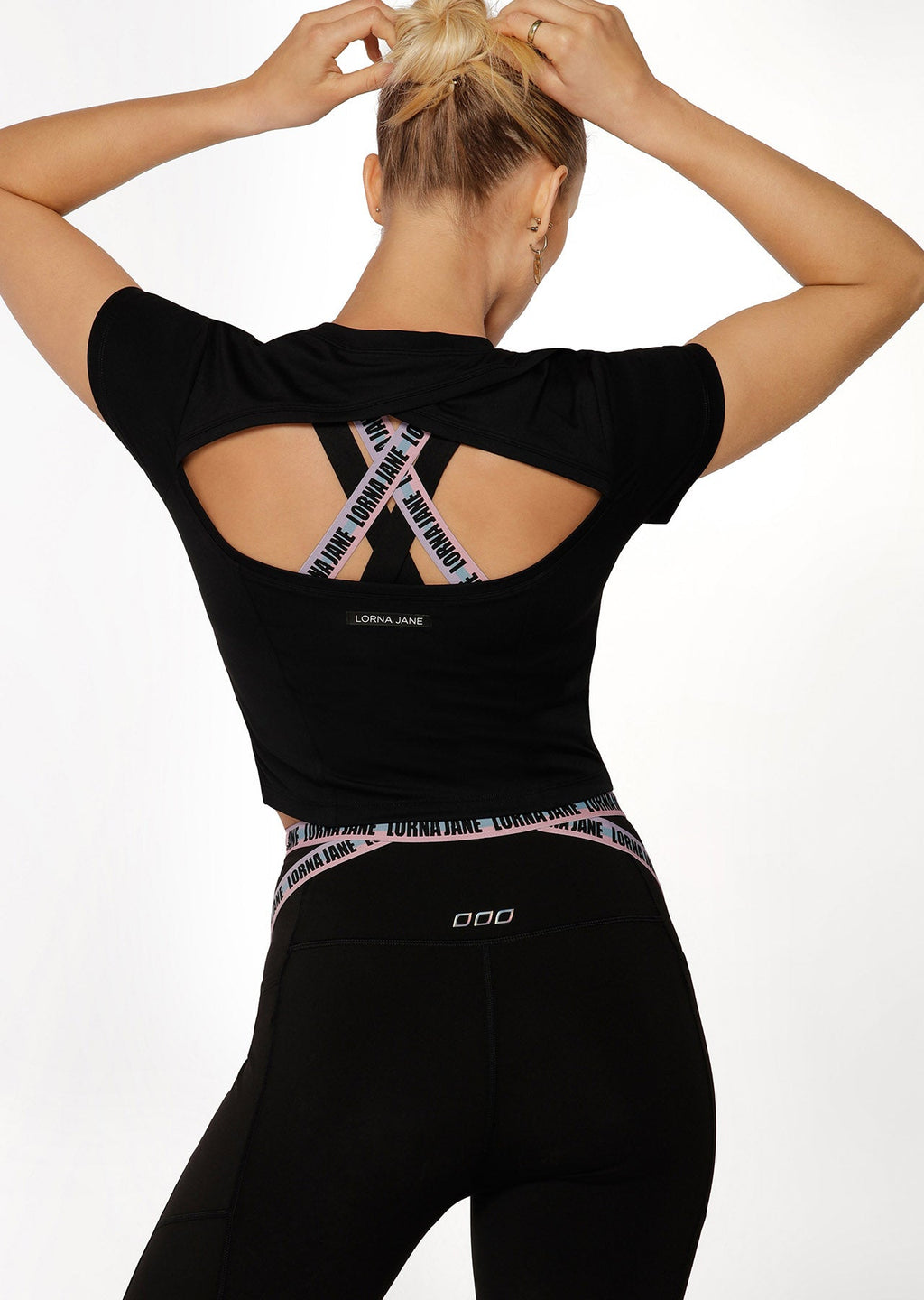 Cutout Active Short Sleeve Crop Top