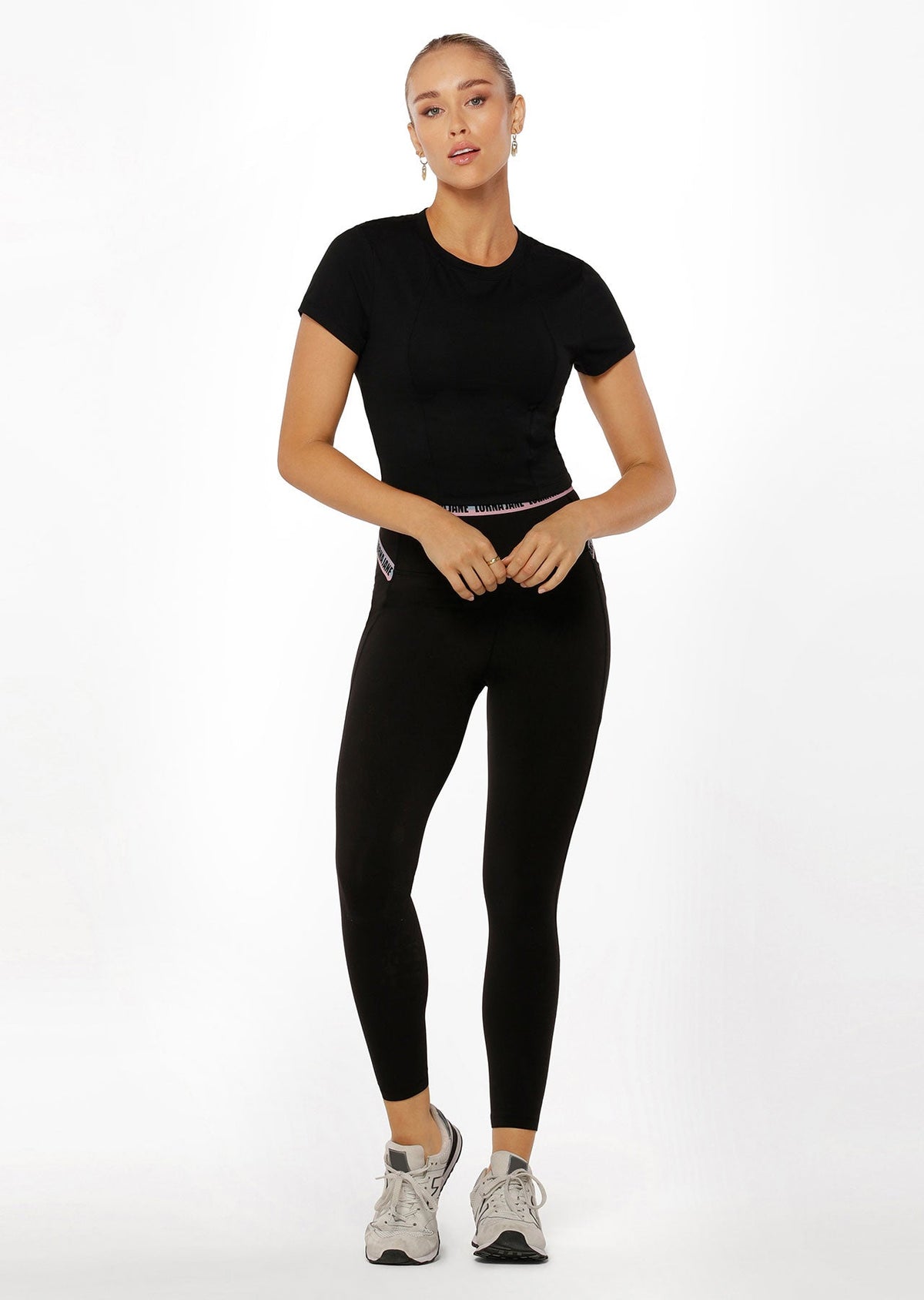 Cutout Active Short Sleeve Crop Top