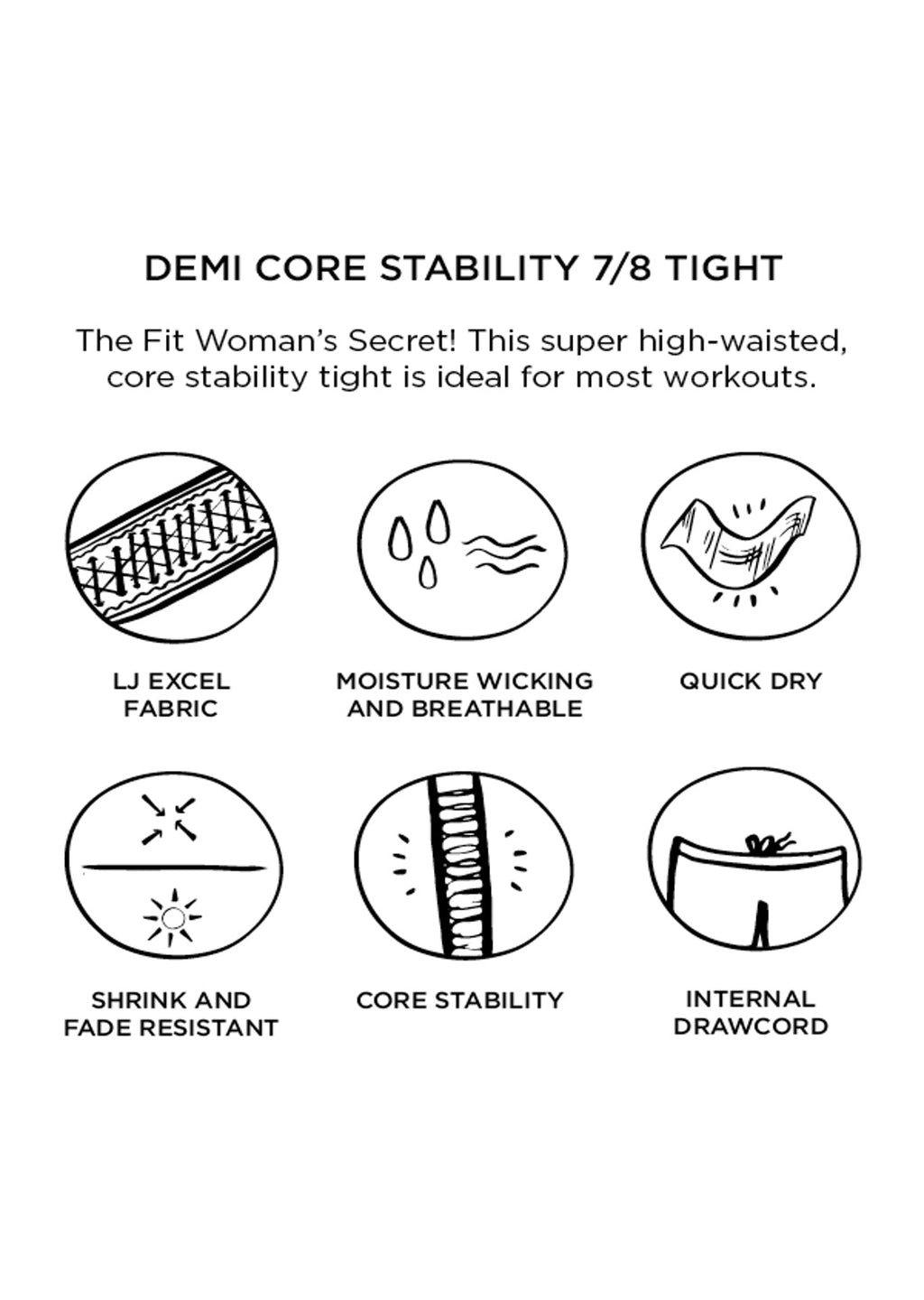 Demi Core Stability 7/8 Tight