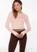 Dynamic Seamless Cropped Long Sleeve Top