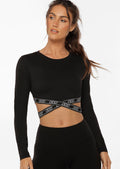 Fearless Cropped Active Long Sleeve Top