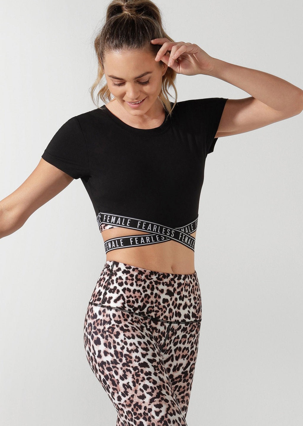 Fearless Cropped Active Tee