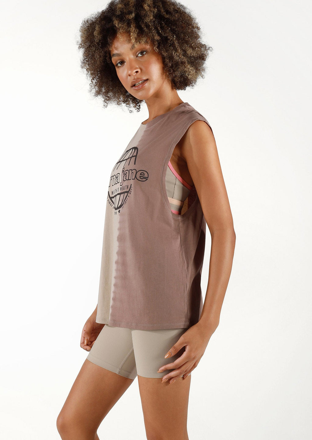 Half Dip Boyfriend Muscle Tank