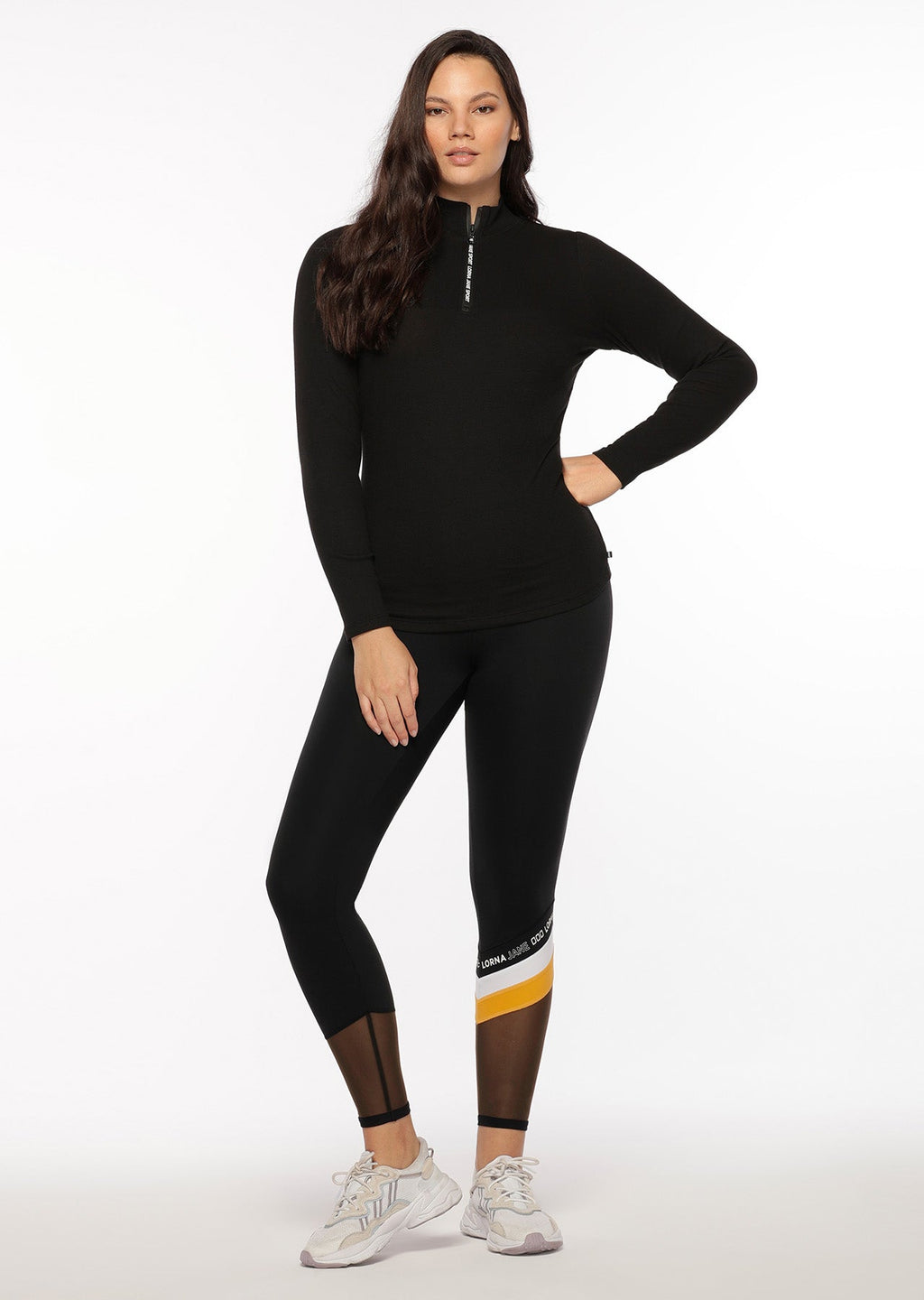 Half Zip Iconic Long Sleeve Top