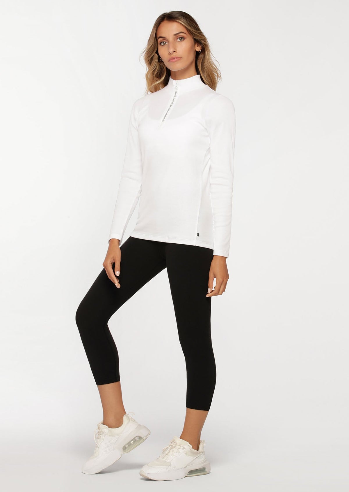 Half Zip Iconic Long Sleeve Top