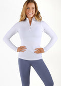 Half Zip Iconic Long Sleeve Top