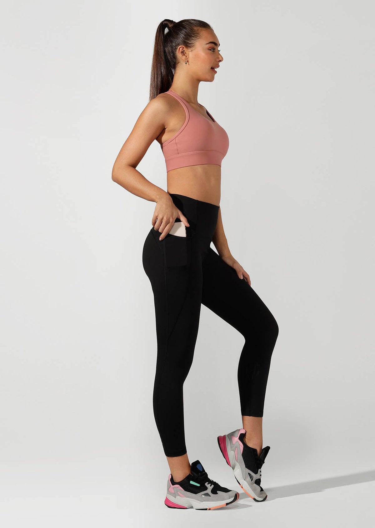 High Rise Pocket Core Ankle Biter Tight
