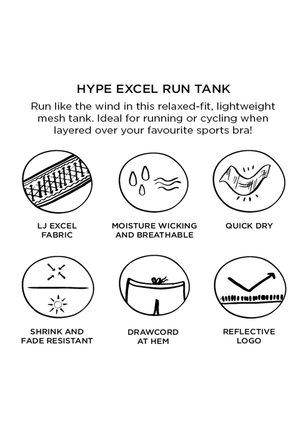 Hype Excel Run Tank