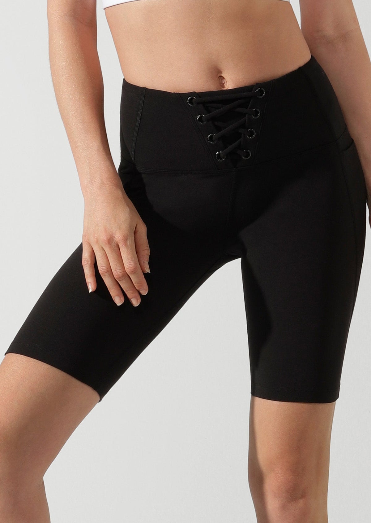 Lace Up Bike Shorts