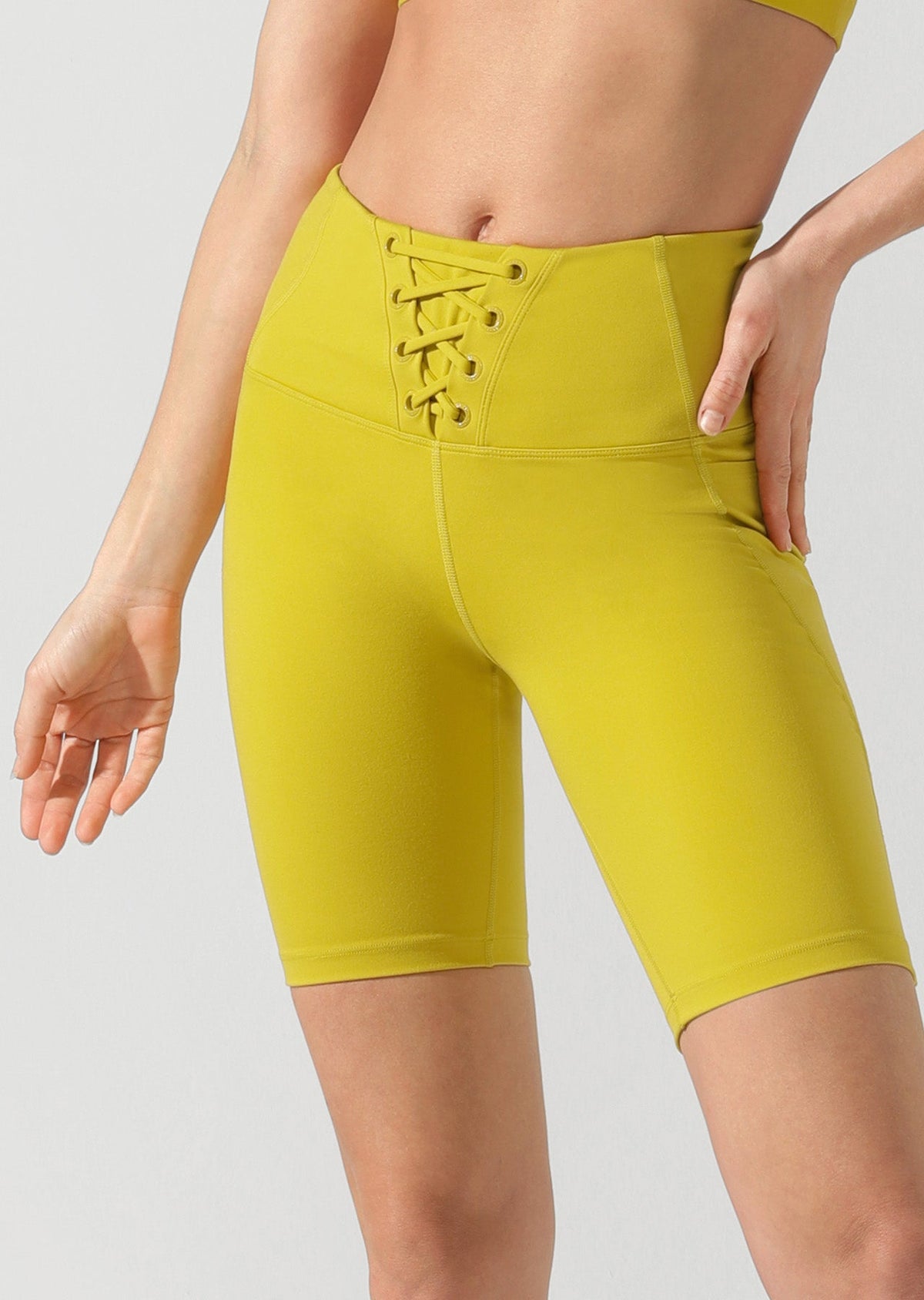 Lace Up Bike Shorts