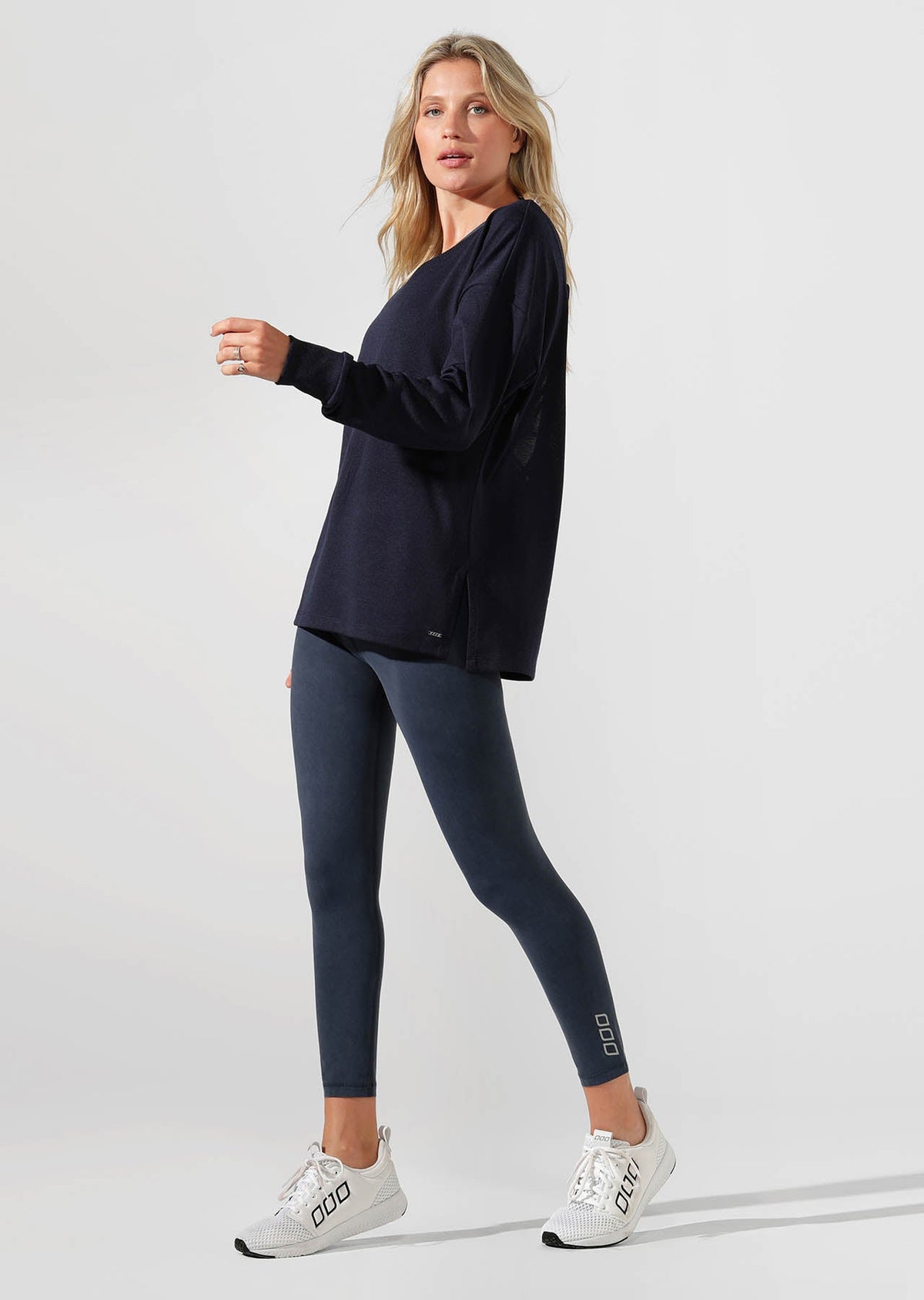 Lacy Open Back Long Sleeve Top