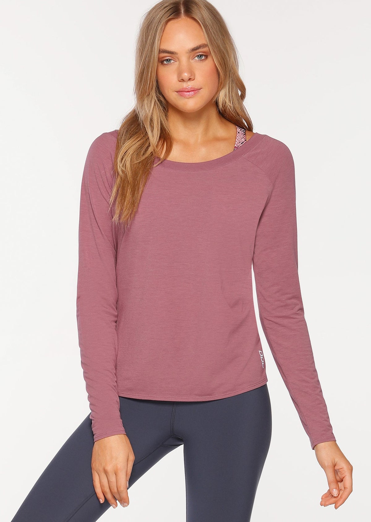 LJ L/Slv Open Back Active Top