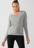 LJ Long Sleeve Open Back Active Top