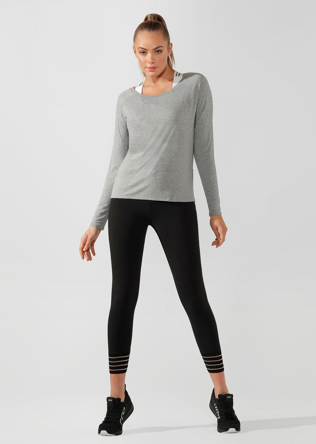 LJ Long Sleeve Open Back Active Top
