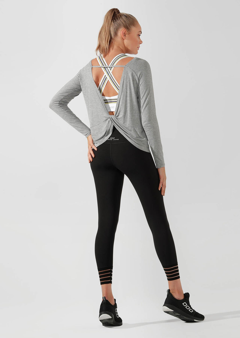 LJ Long Sleeve Open Back Active Top