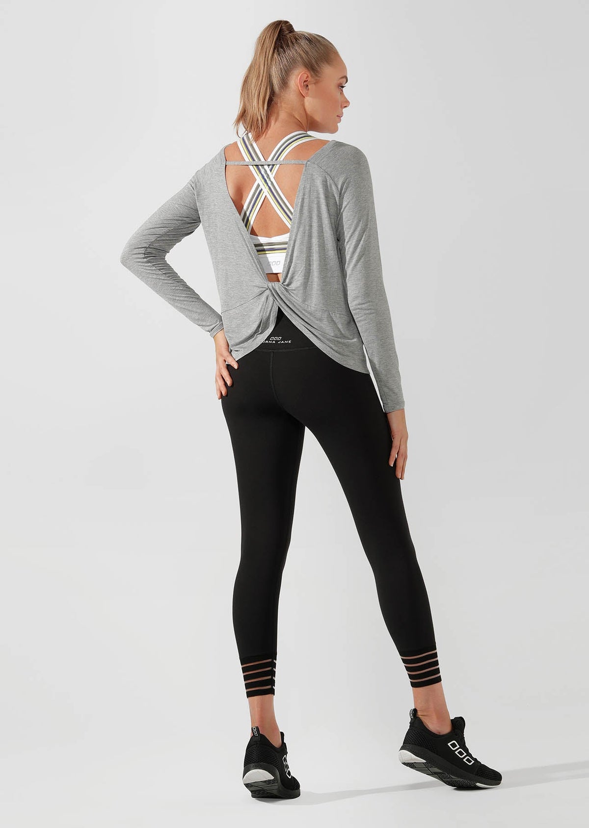 LJ Long Sleeve Open Back Active Top