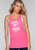 Never Give Up Gym Tank