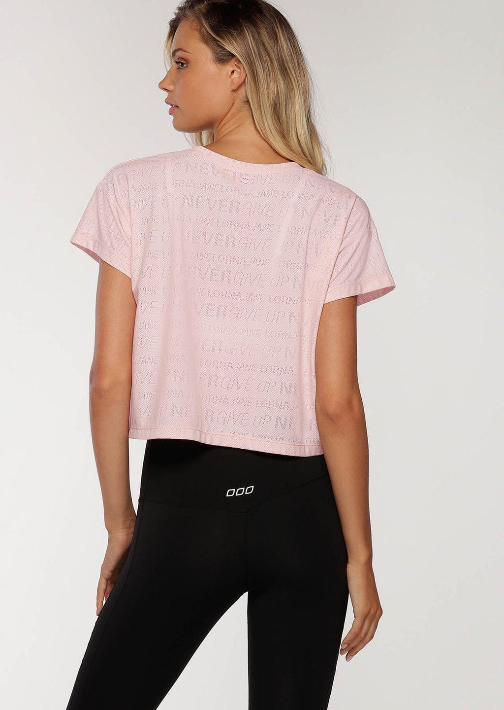 Never Give Up Mesh Tee