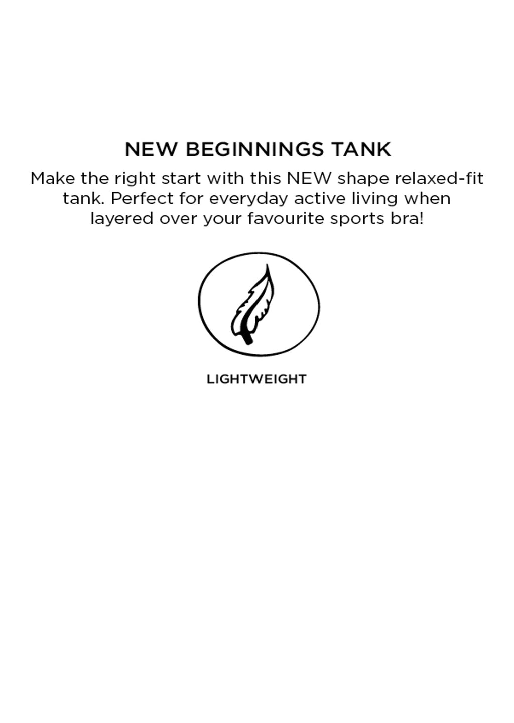 New Beginnings Tank