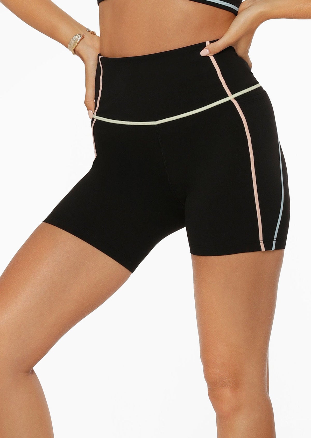 Pastel Glow Recycled No Chafe Bike Shorts
