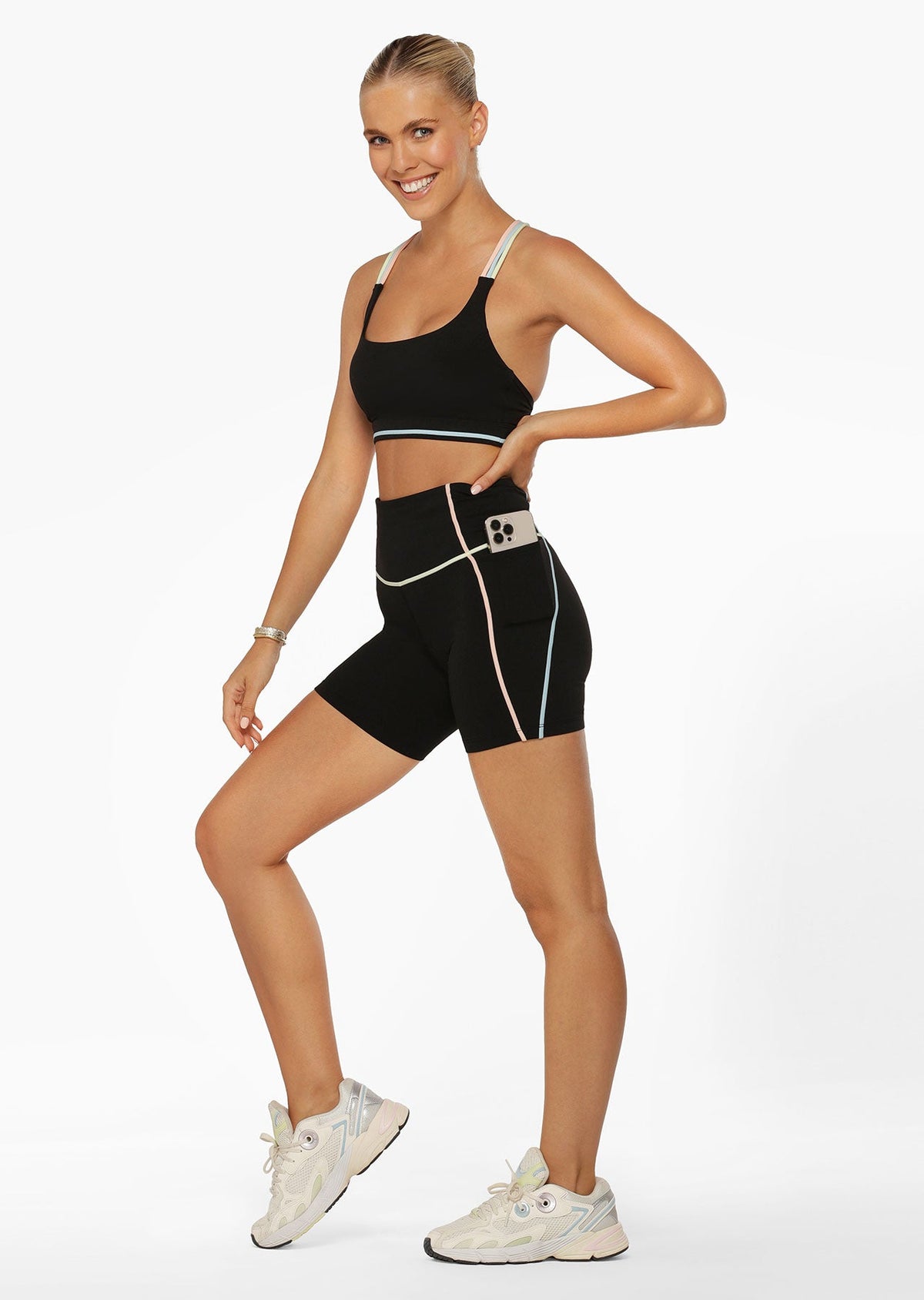 Pastel Glow Recycled No Chafe Bike Shorts