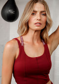Power Cropped Tank Bra Combo
