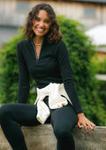 Half Zip Iconic Long Sleeve Top